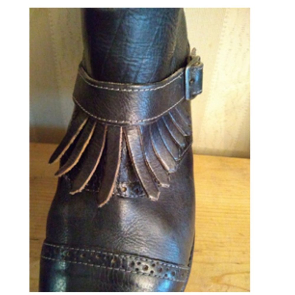 Bed Stu Dark Leather Ankle Booties - Picture 6 of 16
